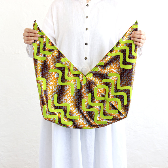 alin Azuma bag M 50cm basket bag African batik Azuma bag with gu 第2張的照片
