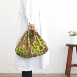 alin Azuma bag M 50cm basket bag African batik Azuma bag with gu 第1張的照片