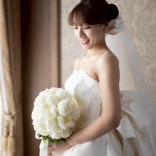 芍薬　ブーケ　ウエディング 大人気！【レンタルブーケ】エレガント可愛い♡芍薬つぼみブーケ