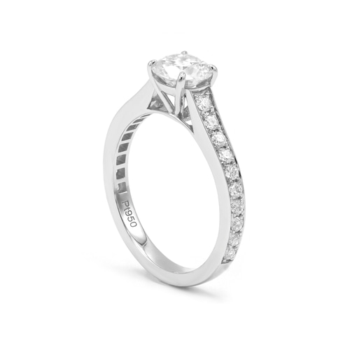 0.8ct プラチナリング9号即発送可230410-001