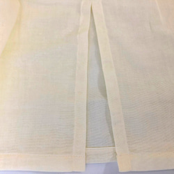 ペチコート　ダブルガーゼ　ゴムウエスト　57cm丈　クリーム色　インナースカート　アンダースカート 9枚目の画像