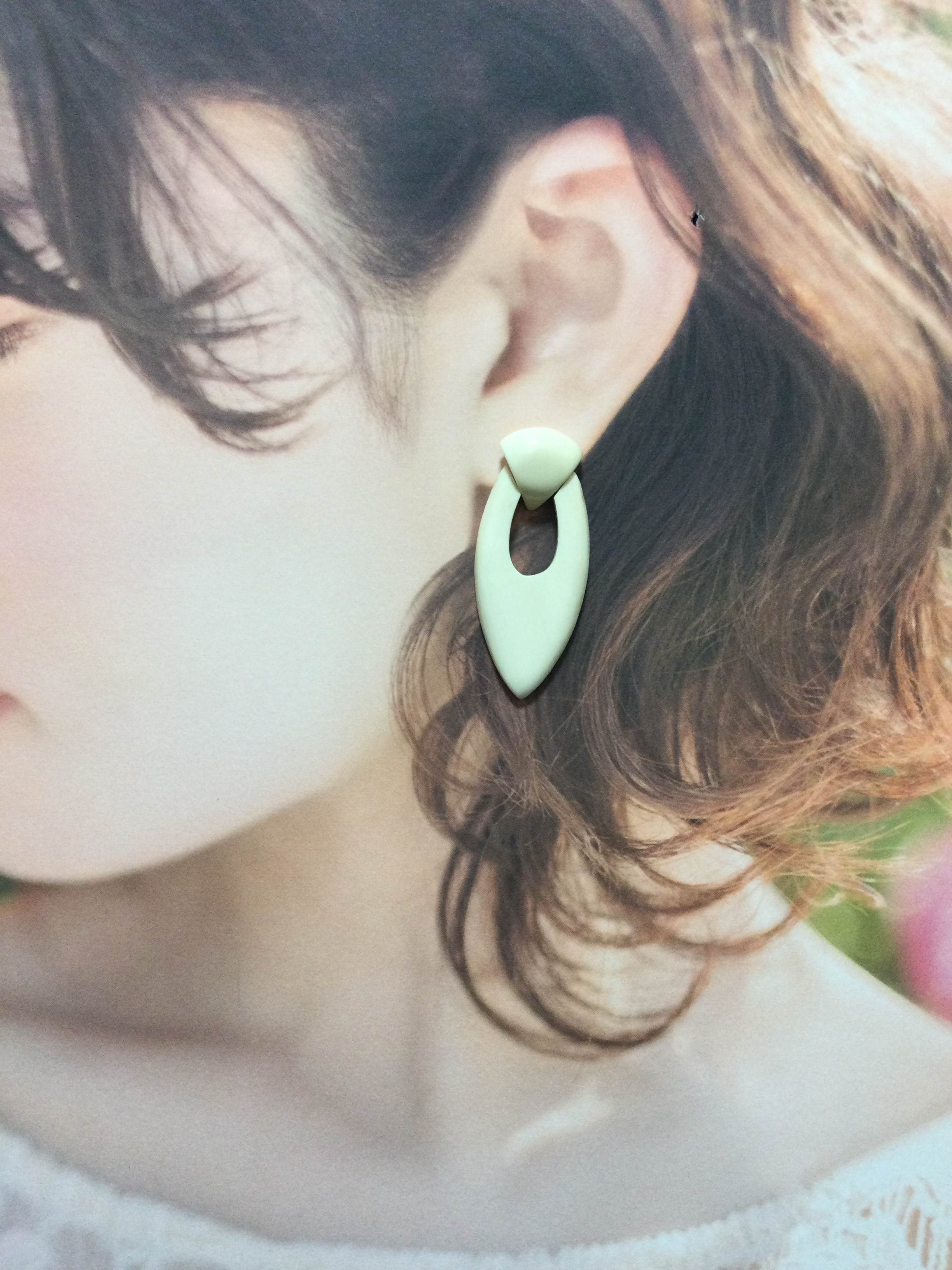 ☆本象牙ピアス（14kgf使用）※A-37a☆