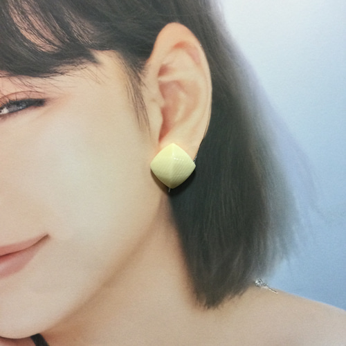 ☆本象牙イヤリング（サージカルステンレス使用）※A-46☆ イヤリング 