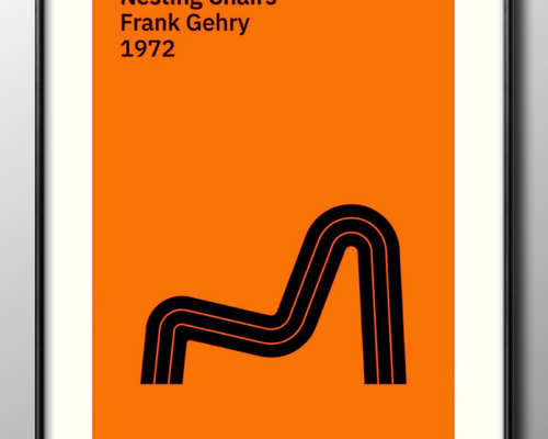 12919□ポスター 絵画 A3サイズ 『フランク・ゲーリー ネスティン