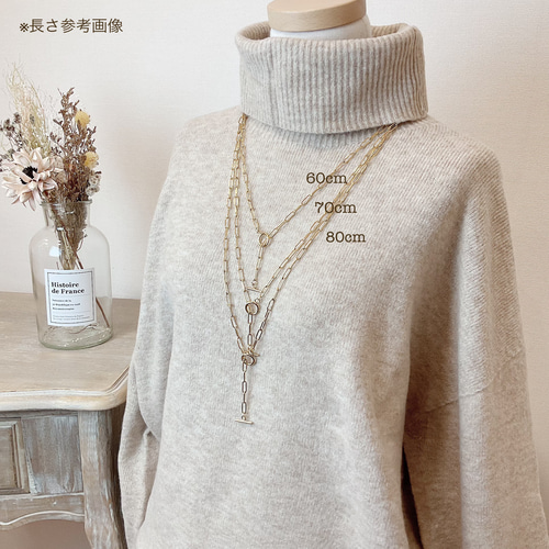 チェーンネックレス チョーカー（ゴールド）/重ね付け