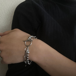 ーmix chain braceletー　サージカルステンレス　チェーンブレスレット　チェーンネックレス　チェーン 6枚目の画像