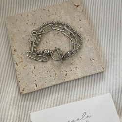 ーmix chain braceletー　サージカルステンレス　チェーンブレスレット　チェーンネックレス　チェーン 14枚目の画像