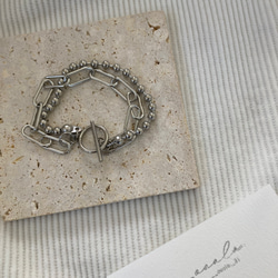 ーmix chain braceletー　サージカルステンレス　チェーンブレスレット　チェーンネックレス　チェーン 11枚目の画像