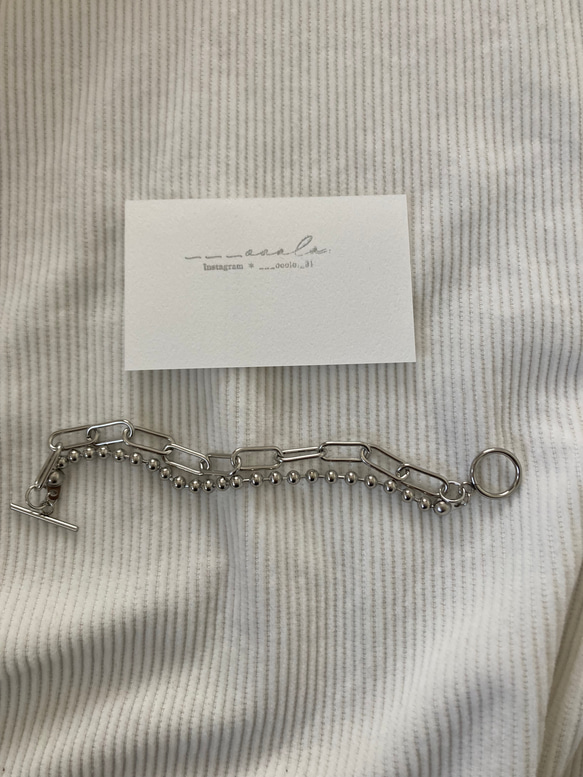 ーmix chain braceletー　サージカルステンレス　チェーンブレスレット　チェーンネックレス　チェーン 12枚目の画像