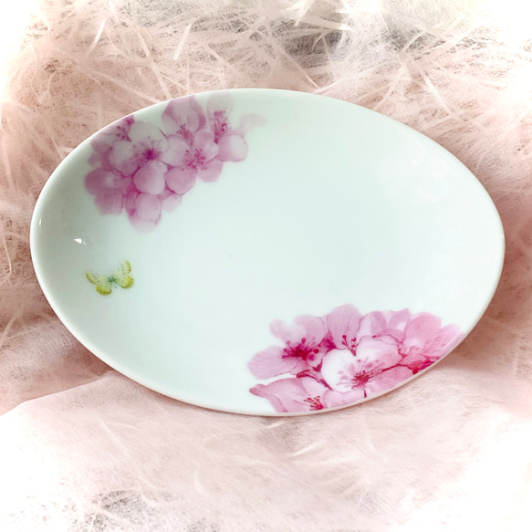 桜蜜と小鳥のお茶碗セット/飯茶碗・湯のみ・豆皿・(箸置き) 5枚目の画像