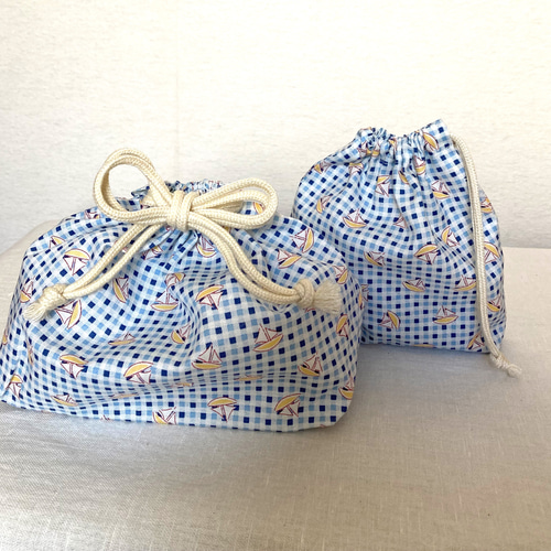 EMIRIYA⭐️グレードット柄⭐️お弁当袋⭐️コップ入れ⭐️巾着