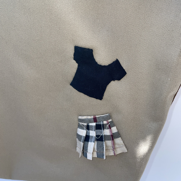 リボン付きトートバック(ティシャツ、スカート) 4枚目の画像