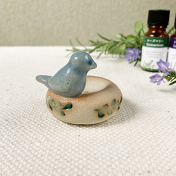 陶器のアロマストーン【青い鳥】12 5枚目の画像