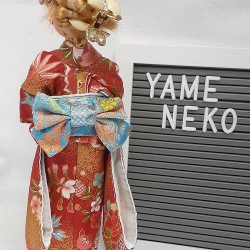 吉蝶 ／ リカちゃん 日本髪風 本体と着物セット ☆リユース - 人形