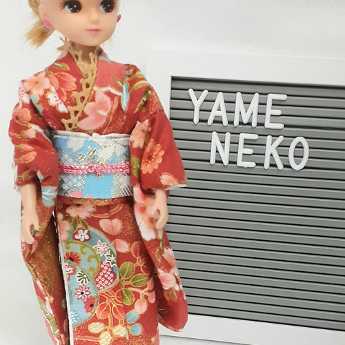 リカちゃんの着物セット 赤地 その他人形 yameneko 通販 リカちゃんの着物セット 赤地 その他人形 yameneko 通販