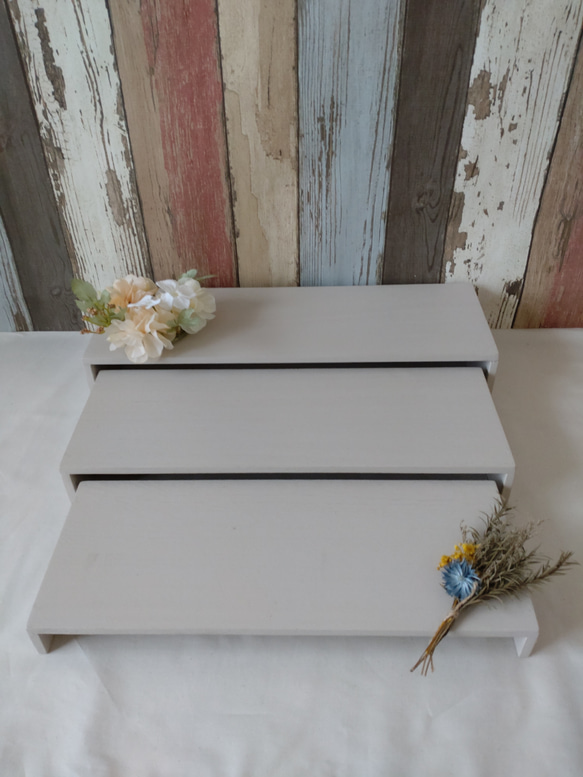 ☆追加可能☆3つセット コの字型 ディスプレイラック 什器〜固定の後