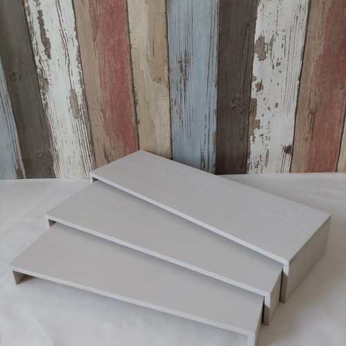 ☆追加可能☆3つセット コの字型 ディスプレイラック 什器〜固定の後