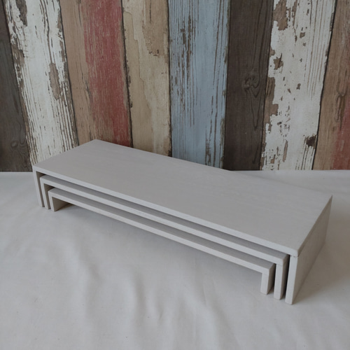 ☆追加可能☆3つセット コの字型 ディスプレイラック 什器〜固定の後