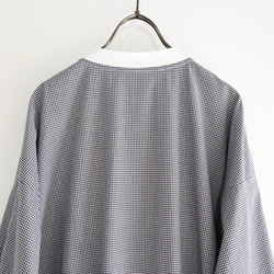 low-waist mao dress (organic cotton gingham) 6枚目の画像