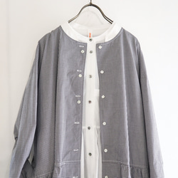 low-waist mao dress (organic cotton gingham) 12枚目の画像