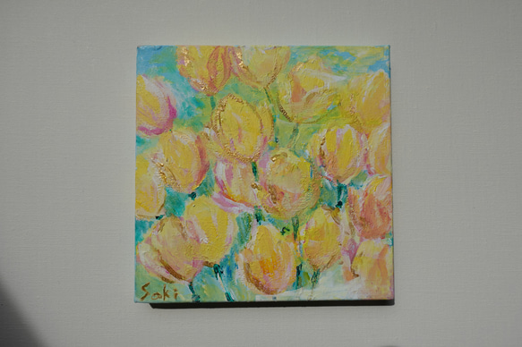 受注制作　yellow tulip 光の花 5枚目の画像