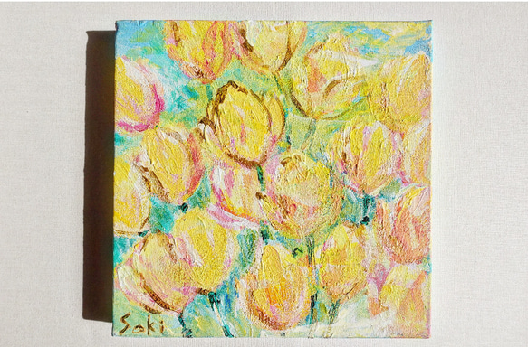 受注制作　yellow tulip 光の花 1枚目の画像