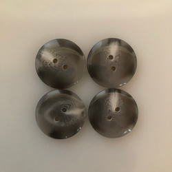 アンティーク ボタン 4個　ビンテージ 昭和 レトロ 個性的 ハンドメイド素材 日本製 ポップ アクセ 1枚目の画像