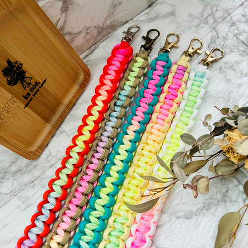 パラコードストラップ オーダー受付窓口 3カラーオーダー】パラコードスマホショルダー【受注製作