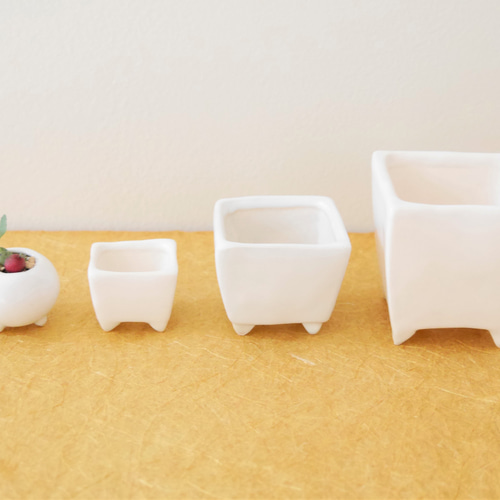 陶器製 長方形盆栽鉢 21号 陶器製 長方形盆栽鉢 21号