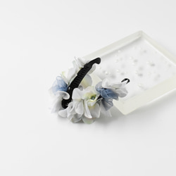 紫陽花のバナナクリップ　ライトブルー 水色 6枚目の画像