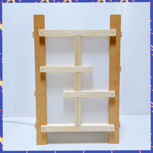 2023年新作】木製行灯。コンパクトサイズ（約18.5×18.5×26.5cm 