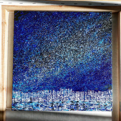 受注制作 星降る夜の街 絵画 むらいさき 通販 16022261｜Creema