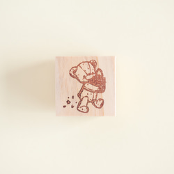 橡皮圖章/郵票-提著籃子的泰迪熊 第6張的照片