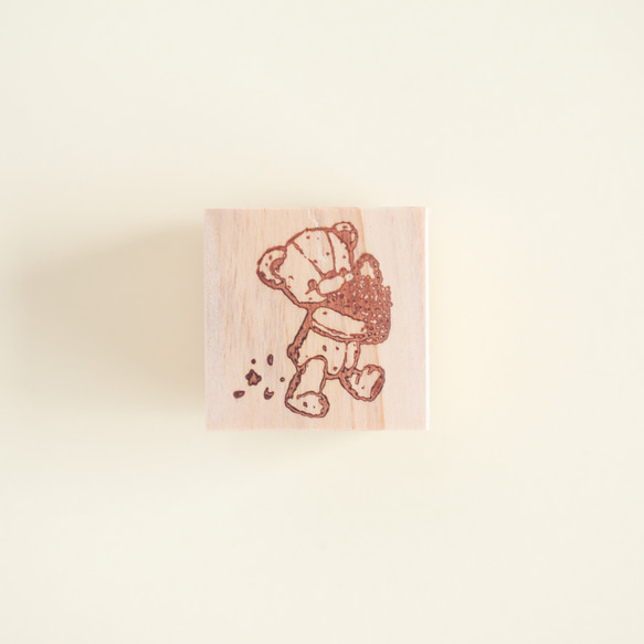 橡皮圖章/郵票-提著籃子的泰迪熊 第6張的照片