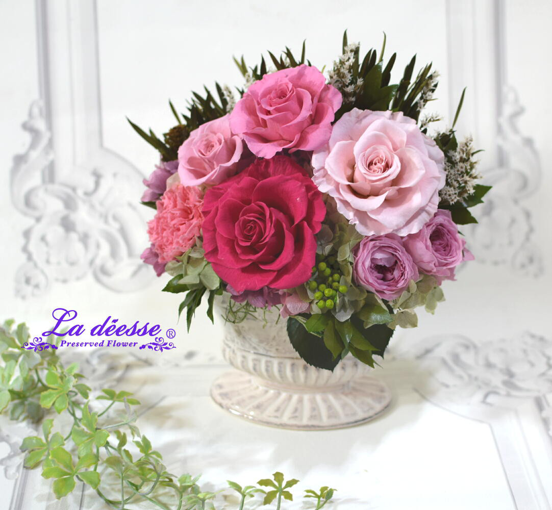 creema限定_特別な方へのギフトに♪ピンクグラデーションが綺麗な豪華アレンジ