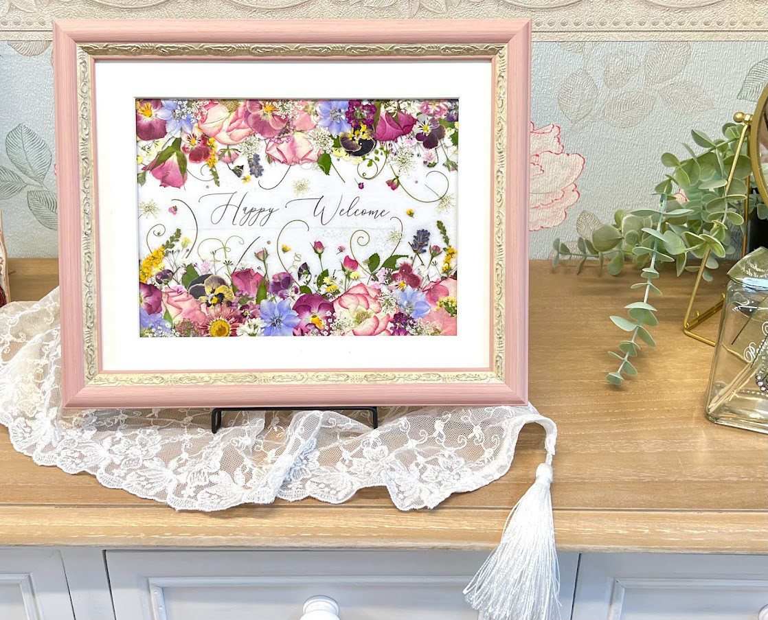 【お値引き価格】押し花アート額　【タテ45cm×ヨコ54cm】 お値引き価格】押し花アート額 【タテ45cm×ヨコ54cm】 【公式通販】