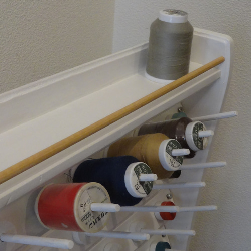 ロックミシン糸巻き糸立てラック Ⅱ 9段 99本 スリムワイド