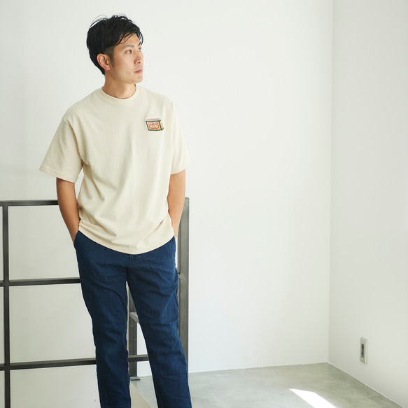 コンビーフ 刺繍 ビックシルエットTシャツ メンズ 1枚目の画像