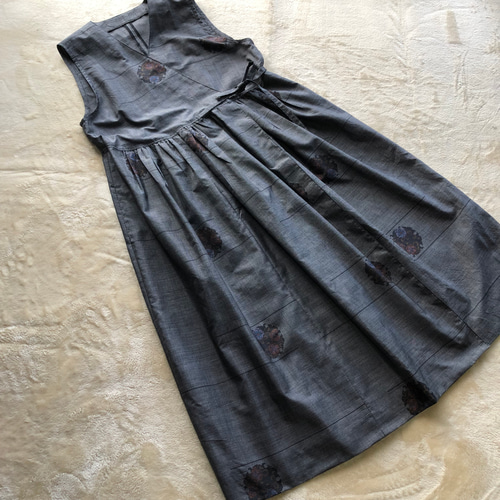 大島紬のジャンパスカート、カシュクールなので着易いです compass1709181267.jpg?v=