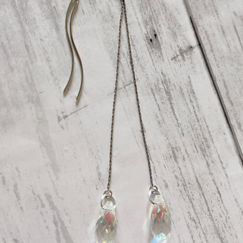 ぷっくり 雫アリッサム アメリカンピアス - ピアス 