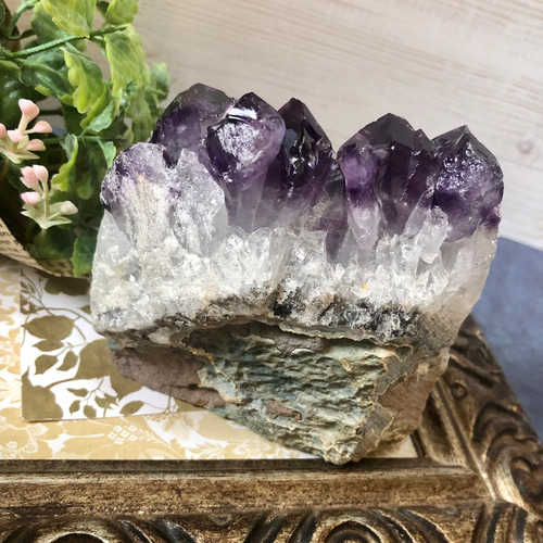 「癒しの石」アメジスト水晶結晶群 装飾品 美麗☆アメジストクラスター☆5A極上美結晶《愛と癒しの守護石