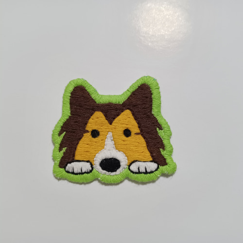 手刺繍のシェルティワッペン その他ファッション雑貨 C☆D 通販