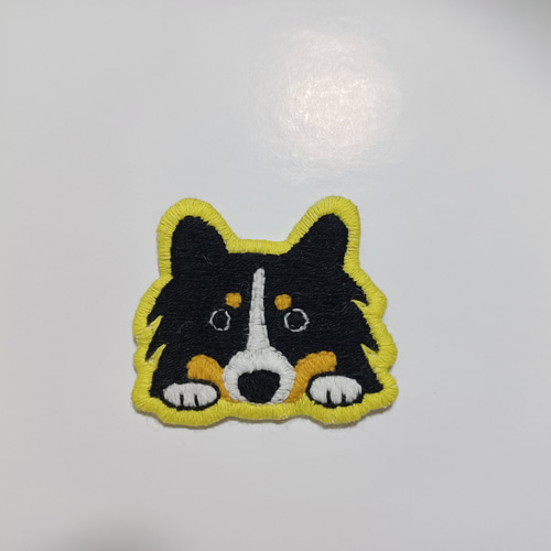 手刺繍のシェルティワッペン その他ファッション雑貨 C☆D 通販