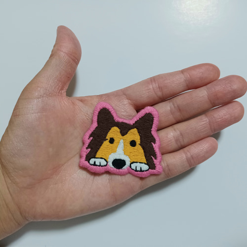 手刺繍のシェルティワッペン その他ファッション雑貨 C☆D 通販