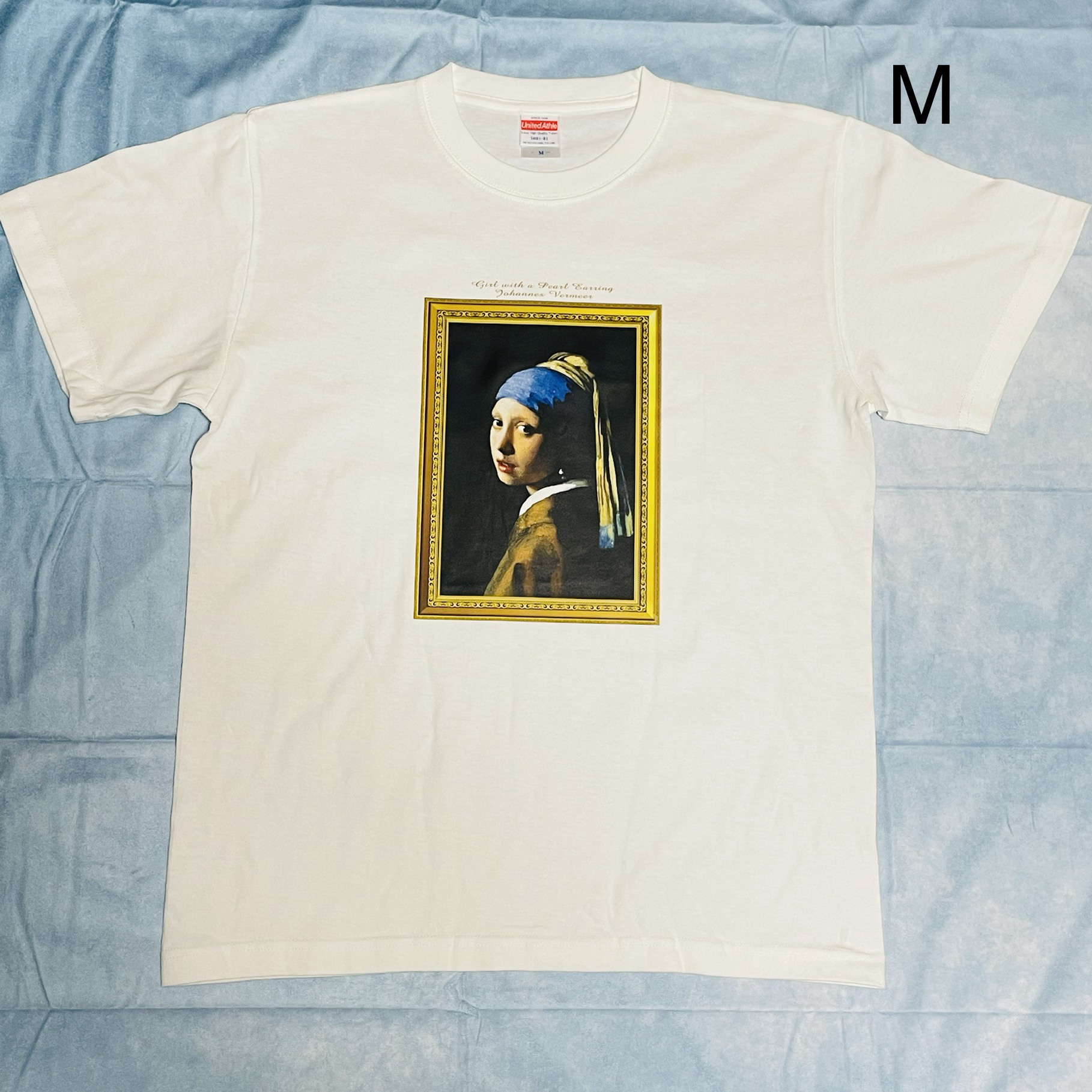 866【人気即完売品】エフアールツー☆フェルメール真珠耳飾り少女　半袖Tシャツ 866【人気即完売品】エフアールツー☆フェルメール真珠耳飾り
