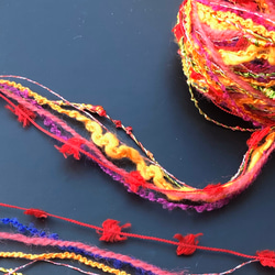 引き揃え糸☆レッド＆オレンジ☆ 毛糸 feel plus 通販 15740563