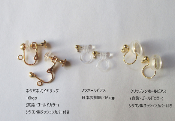 クロムダイオプサイド　ドロップカット*** (14Kgf・Silver)ピアス／イヤリング 9枚目の画像