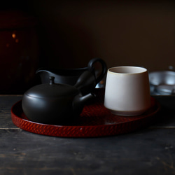 【お茶やコーヒー、スープにも】山淳製陶所さんのつくる富士山型湯呑み・白・200cc 10枚目の画像