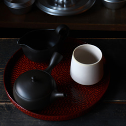 【お茶やコーヒー、スープにも】山淳製陶所さんのつくる富士山型湯呑み・白・200cc 9枚目の画像