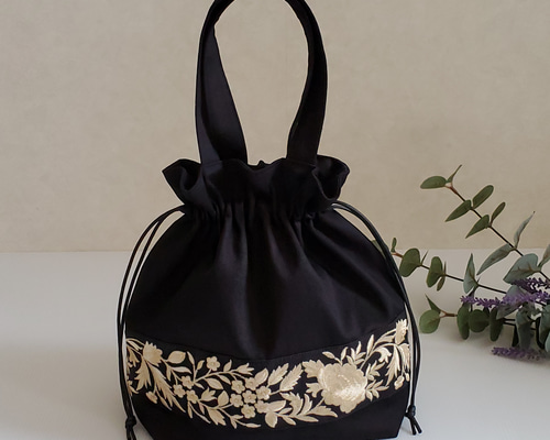 セザンヌ コットン 刺繍入りアメニティバッグ f546c89d8bf7f70d9ae7d0b8ee4446